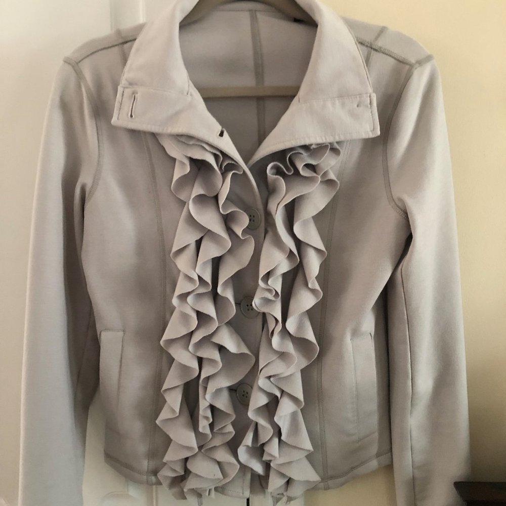 Neiman Marcus Ruffled Jacket - Picture 3 of 10